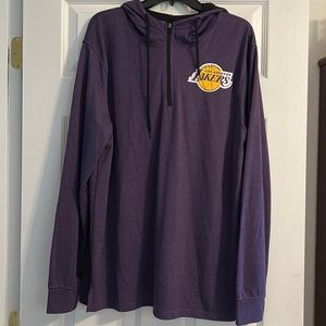 Men’s Lakers Quarter Zip With Hood